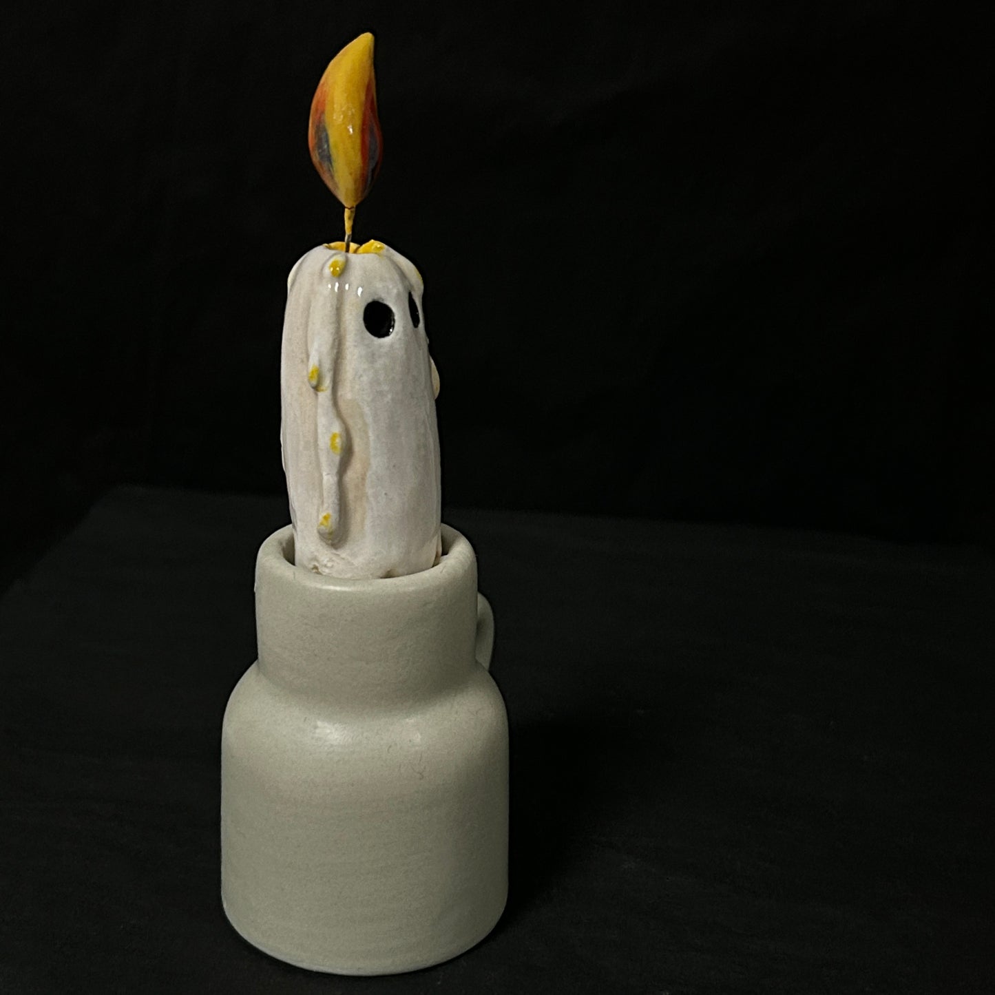 Ghost Candle (+ candle holder)