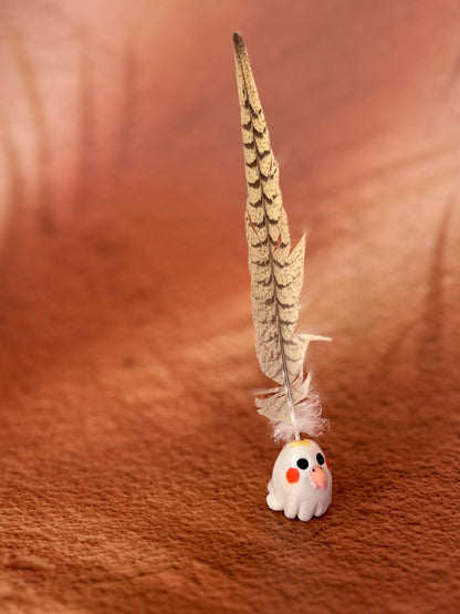 Parrot Ghost with Real Feather
