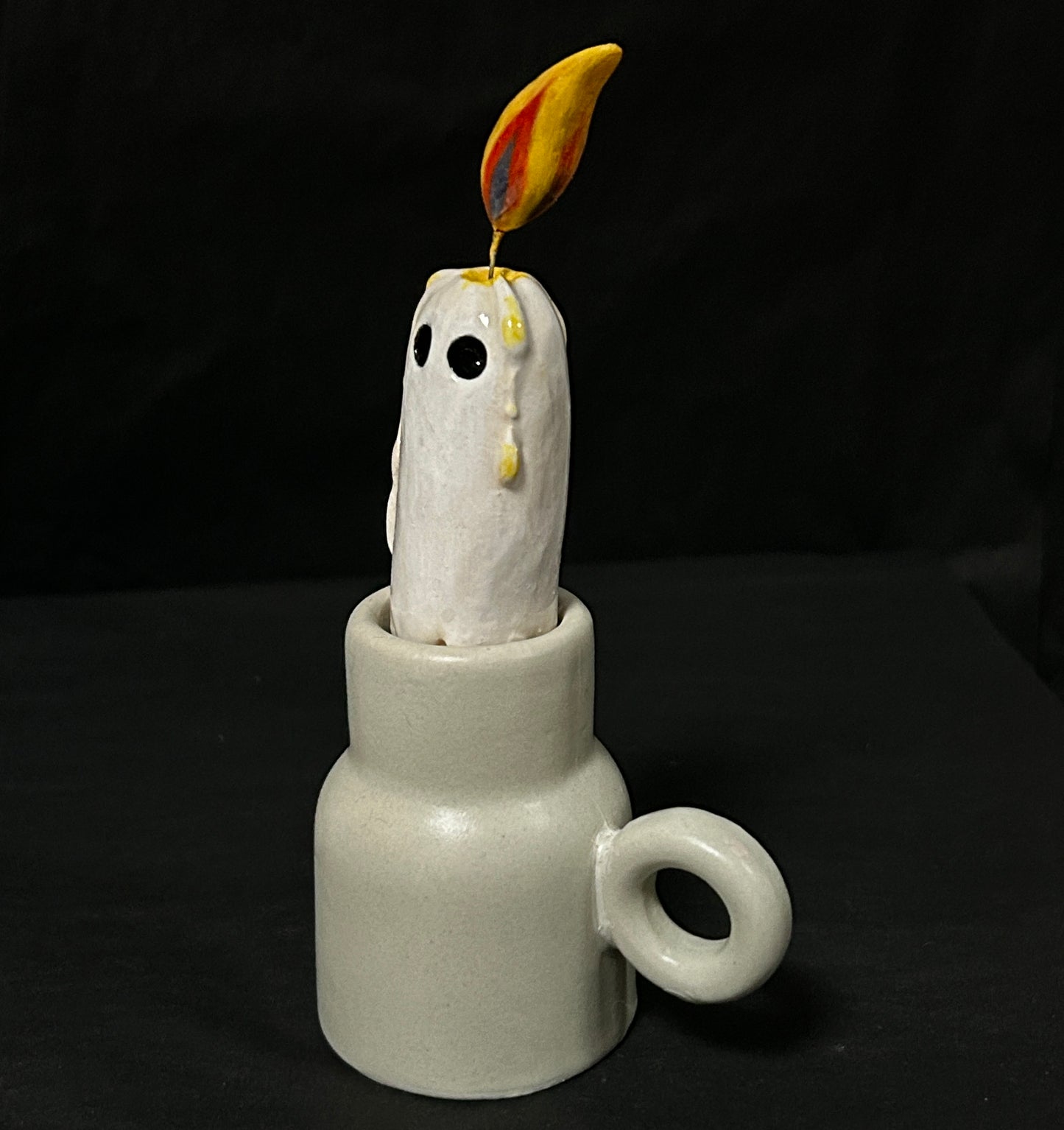 Ghost Candle (+ candle holder)