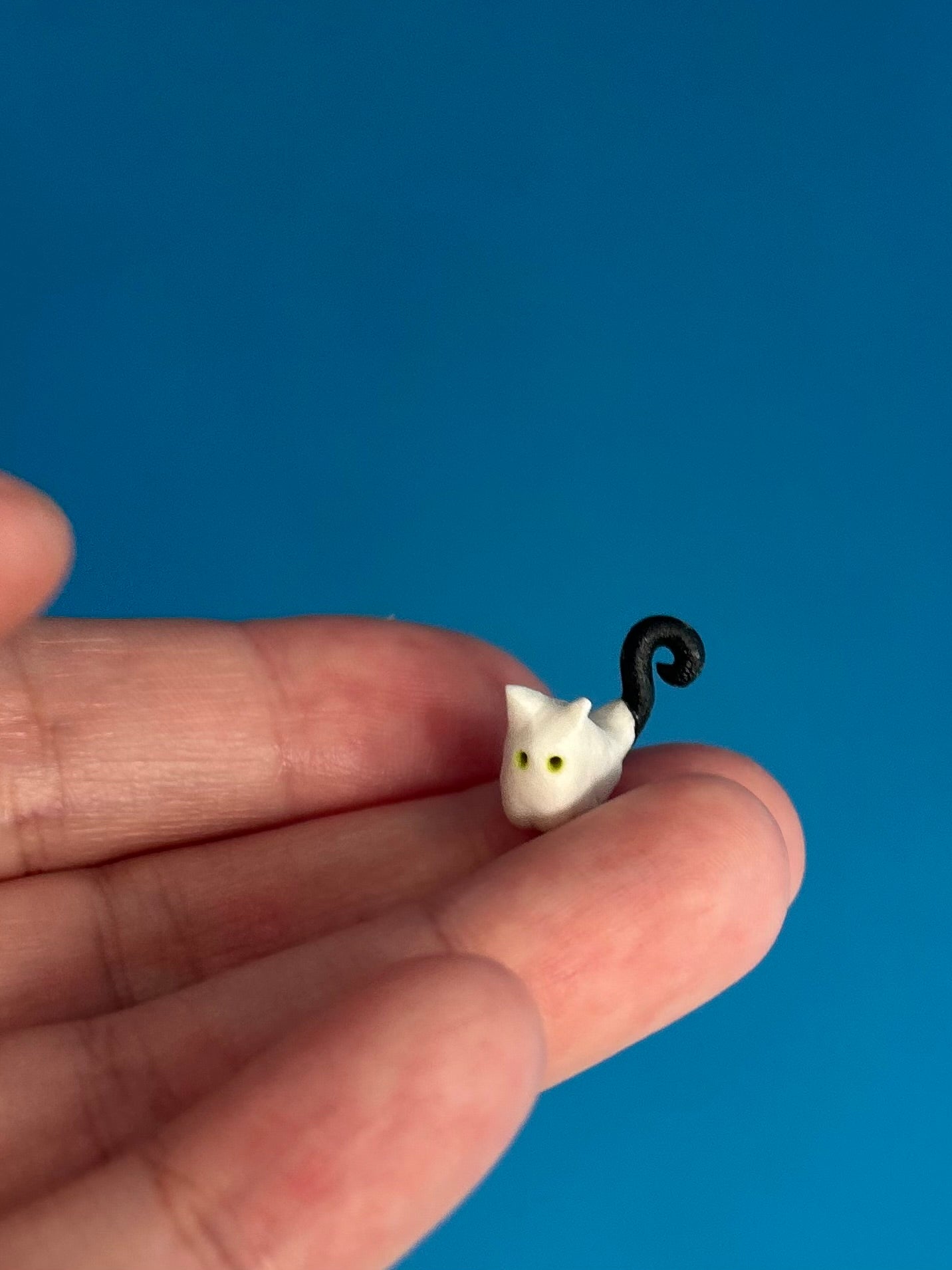 Customizable Porcelain Kitty Ghost