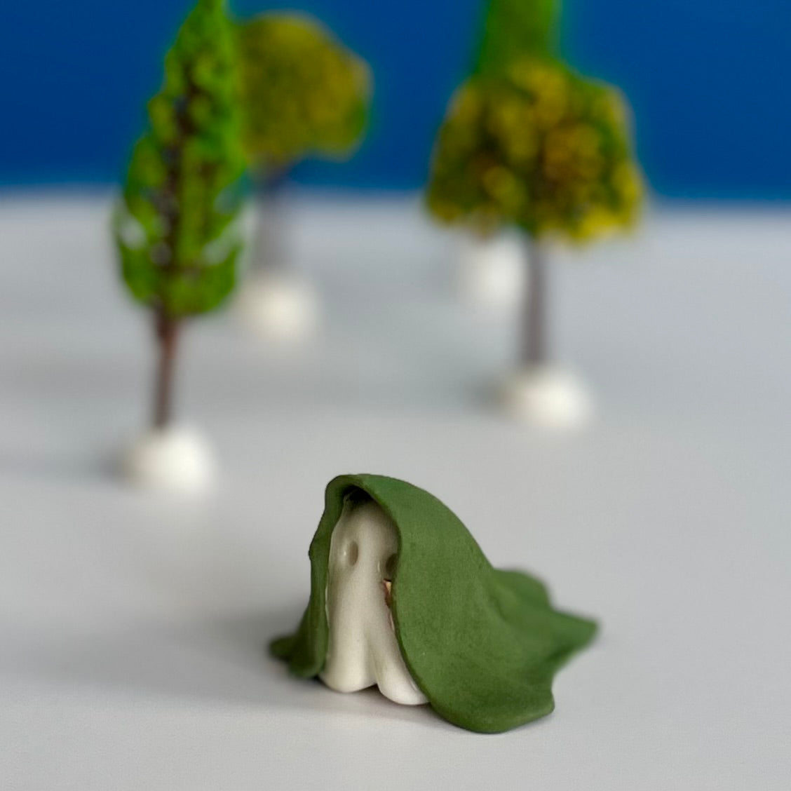 Cloaked Forest Spirit with Gold Tear