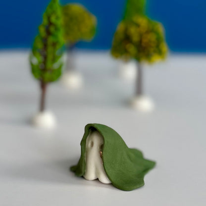 Cloaked Forest Spirit with Gold Tear