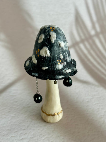 Inkcap Mushroom Haunted by Ink Smeared Ghosts