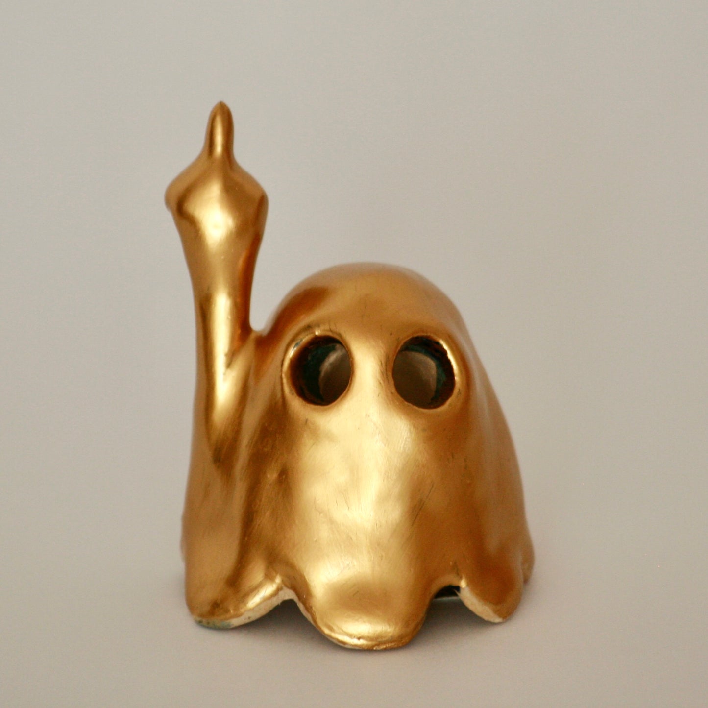 Golden Middle Finger Ghostie