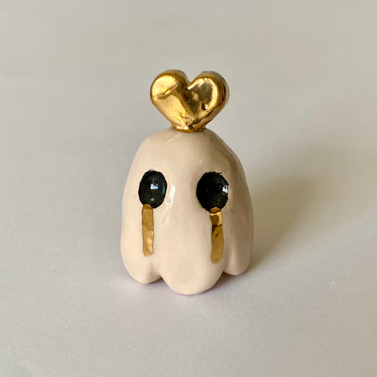 Golden Hearted Mini Crying Ghostie