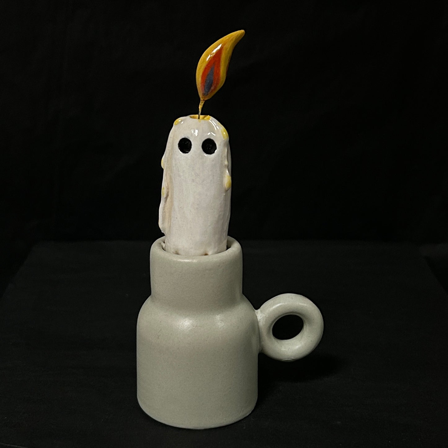 Ghost Candle (+ candle holder)