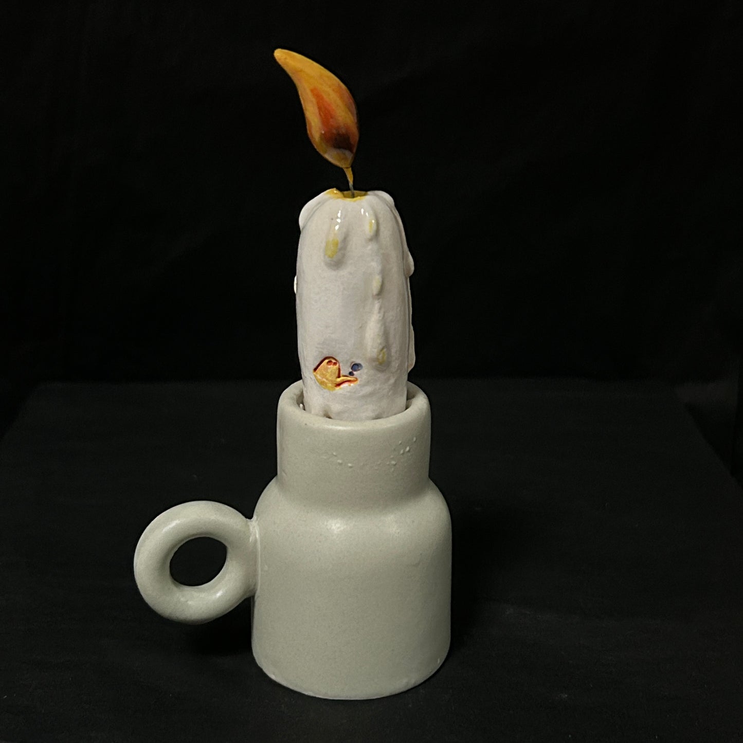 Ghost Candle (+ candle holder)