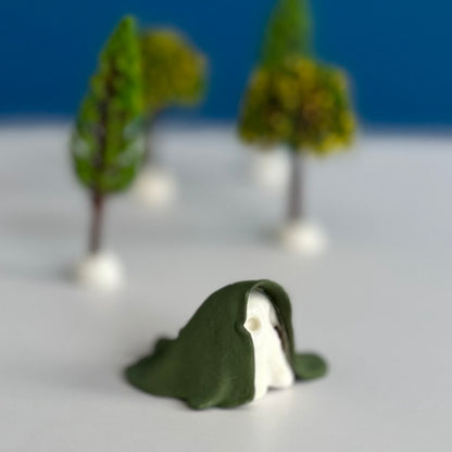 Cloaked Forest Spirit with Gold Tear