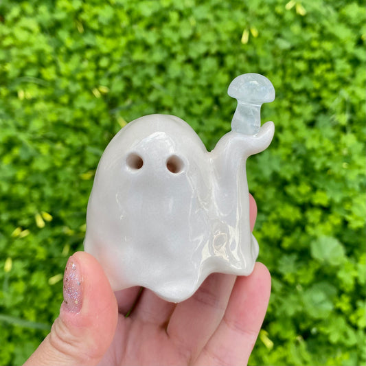 Crystal Quartz Mushie Ghostie