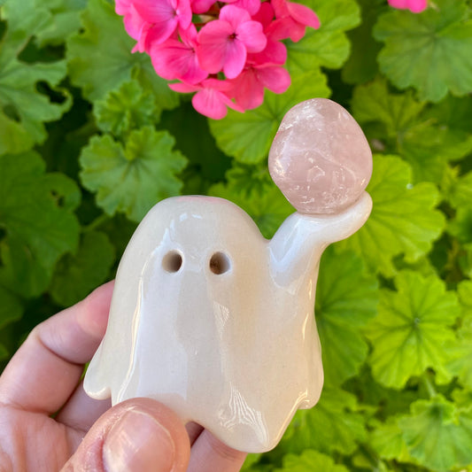 Tumbled Pink Quartz Ghostie